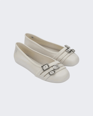 MELISSA SOFT BALLERINA BELTS AD BEIGE4