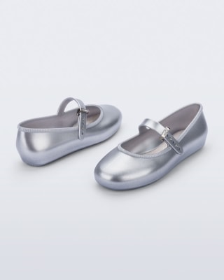 MINI MELISSA SOFT BALLERINA INF PLATA