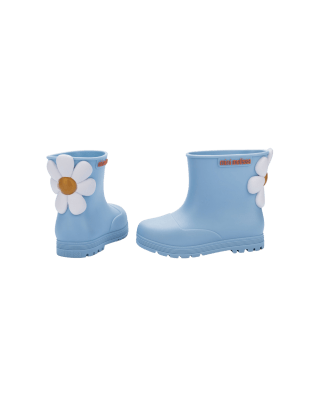 MINI MELISSA WELLY BLOOMY BB AZUL/BLANCO