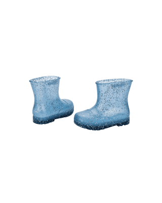 MINI MELISSA WELLY SHINY ELEMENTS BB AZUL GLITTER