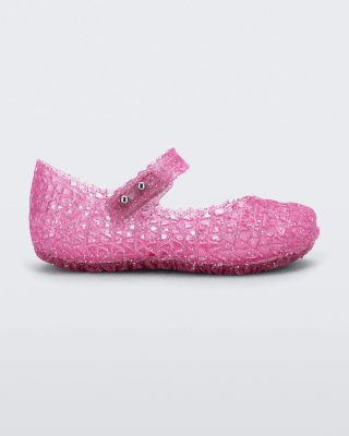 MINI MELISSA CAMPANA PAPEL BB ROSA GLITTER TALLA 11 US1