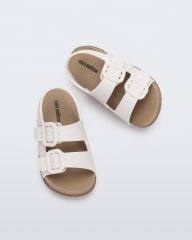 MINI MELISSA COZY SANDAL BB MARRON/BLANCO