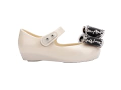 MINI MELISSA ULTRAGIRL CLASSIC BOW BB BEIGE/NEGRO