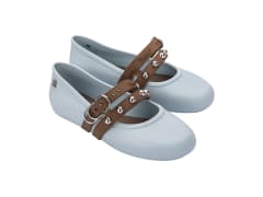 MELISSA SOFT BALLERINA STUDS AD AZUL/MARRON