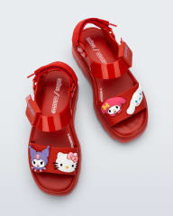 MELISSA KICK OFF SANDAL + HELLO KITTY AND FRIENDS AD ROJO