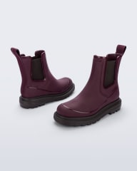 MELISSA NOIR BOOT AD MARRON/GRANATE