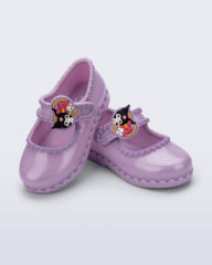 MINI MELISSA HIP BALLERINA + HELLO KITTY AND FRIENDS BB LILA PERLADO