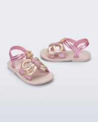 MINI MELISSA HIP BUTTERFLY BB BEIGE/ROSA