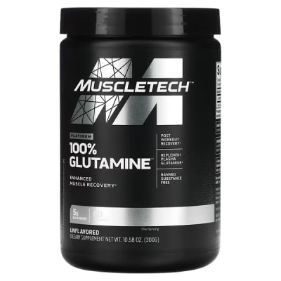 100% GLUTAMINA PLATINUM 300GR MUSCLETECH