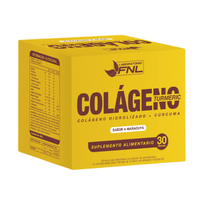COLÁGENO TURMERIC SABOR MARACUYÁ 30 SACHETS 394GR FNL