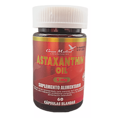 ASTAXANTINA 5MG 60CAP GREEN MEDICAL