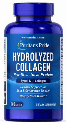 COLAGENO HIDROLIZADO 1GR 180TAB PURITANS PRIDE
