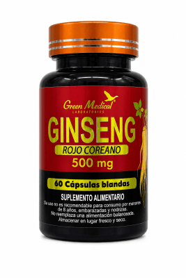 GINSENG ROJO 60 CAPS 500 MG GREEN MEDICAL1