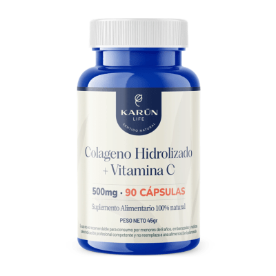 COLAGENO HIDROLIZADO + VITAMINA C 550MG 90CAPS KARUN LIFE