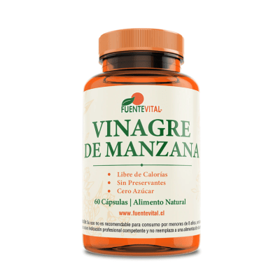 VINAGRE DE MANZANA 500MG 60CAPS FUENTE VITAL1