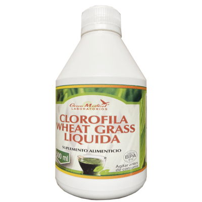 CLOROFILA WHEAT GRASS LIQUIDA 500ML GREEN MEDICAL1