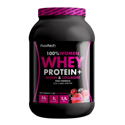100% WOMEN WHEY PROTEIN + 2LB FOODTECH