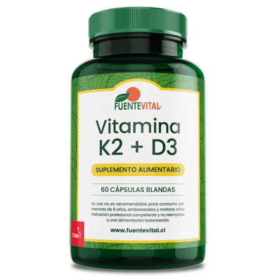VITAMINA D3+K2 60 CAPS FUENTE VITAL1