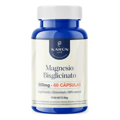 MAGNESIO BISGLICINATO 500 MG 60 CAPS KARUN LIFE
