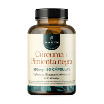 CÚRCUMA + PIMIENTA 550MG 90CAPS KARUN1