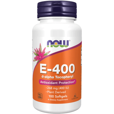 VITAMINA E-400 D-ALPHA TOCOFEROL 100 CAPS NOW