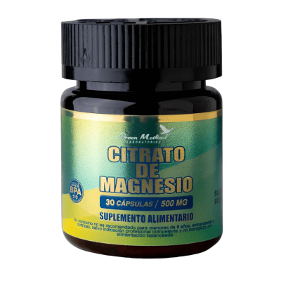 CITRATO DE MAGNESIO 500 MG GREEN MEDICAL