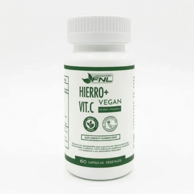 HIERRO + VITAMINA C VEGANO 60 CAPS FNL1