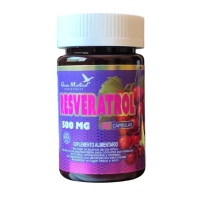 RESVERATROL 60 CAPS 500 MG GREEN MEDICAL1