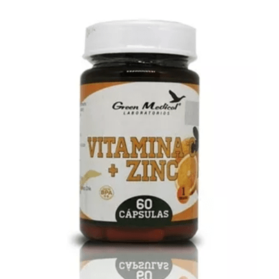 VITAMINA C + ZINC 60CAPS GREEN MEDICAL1