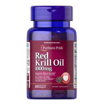 RED KRILL OIL 1000MG PURITANS PRIDE 30 SOFTGELS1