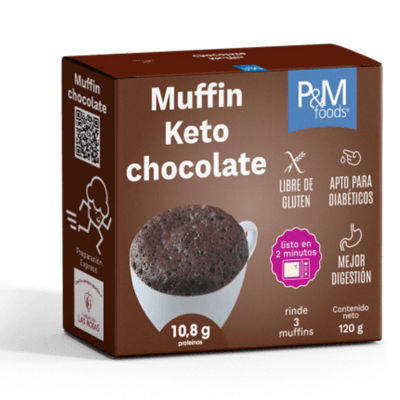 MUFFIN KETO 3 PORCIONES 120GR P&M FOODS