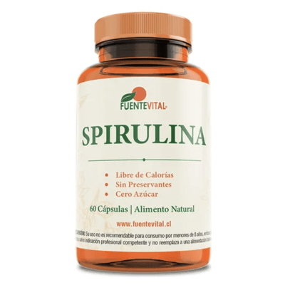 SPIRULINA 490MG 60CAPS FUENTE VITAL