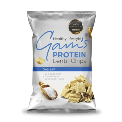CHIPS DE LENTEJA PROTEICA 65 GR GAMS1