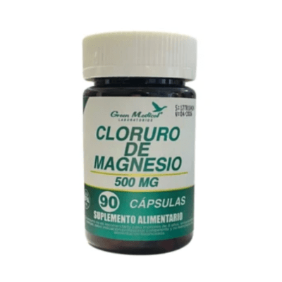 CLORURO DE MAGNESIO 500 MG 90 CAPS GREEN MEDICAL1