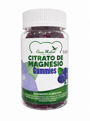 CITRATO DE MAGNESIO 500MG 60 GOMITAS GREEN MEDICAL