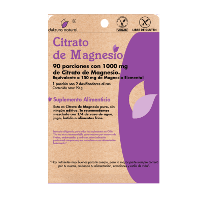 CITRATO DE MAGNESIO 90GR 150MG DULZURA NATURAL