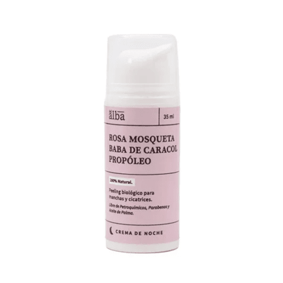 CREMA FACIAL ROSA MOSQUETA CARACOL 35ML DEL ALBA1