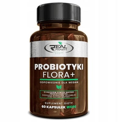 PROBIOTYKI FLORA + 60 CAPS REAL PHARM1