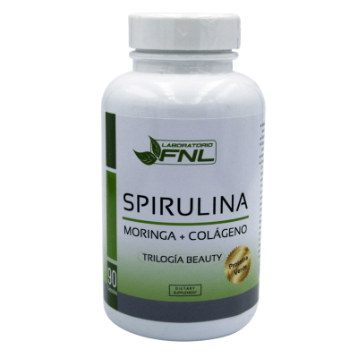 SPIRULINA + MORINGA + COLÁGENO 90CAPS  FNL