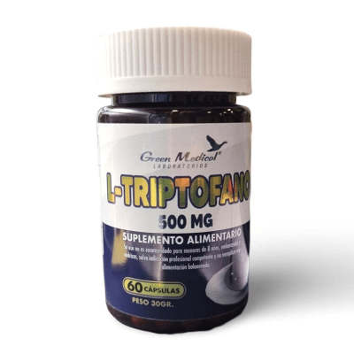 L-TRIPTOFANO 500MG 60CAPS GREEN MEDICAL1