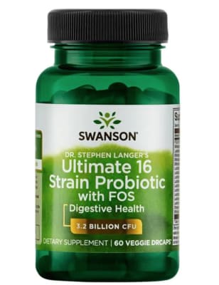 ULTIMATE 16 STRAIN PROBIOTIC WITH FOS 60 CAPS SWANSON
