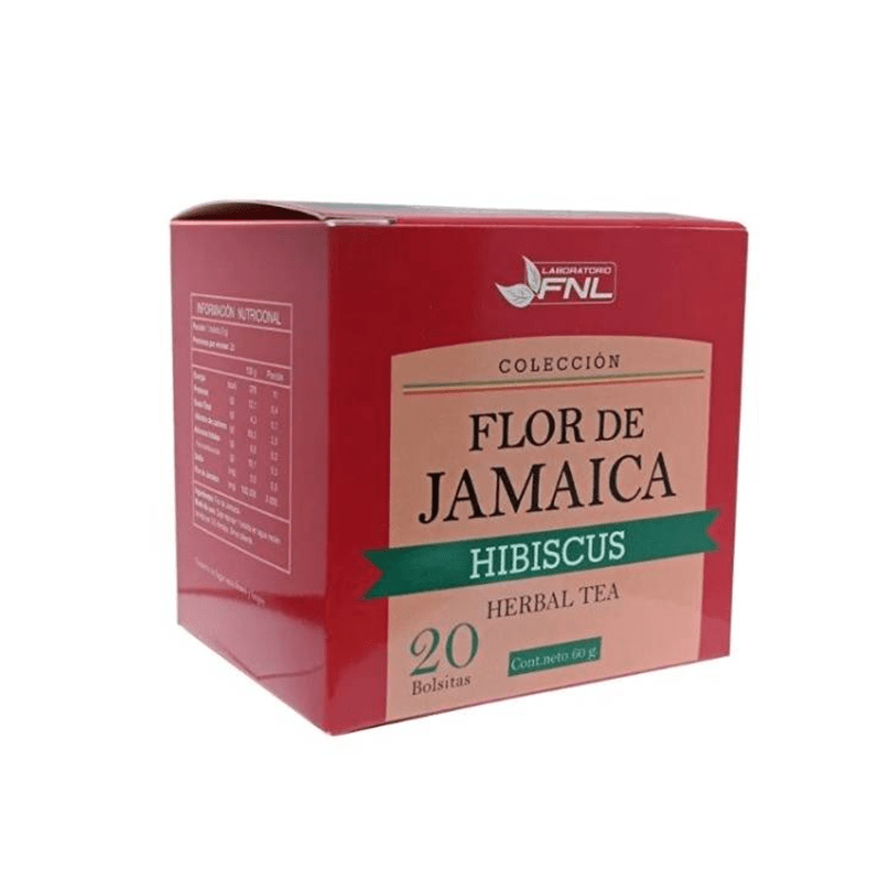 FLOR DE JAMAICA HERBAL TEA 20 SOBRES FNL Nutrapunto