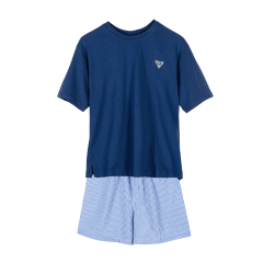 PIJAMA CORTO AZUL MARINO