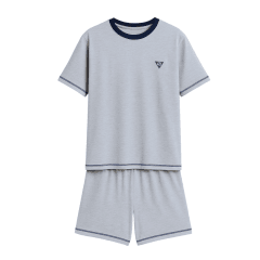 PIJAMA CORTO HOMBRE GRIS