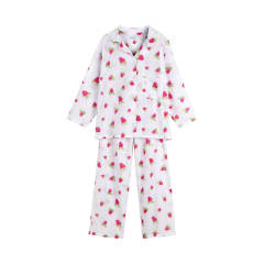 PIJAMA LARGO NIÑA FRUTILLAS