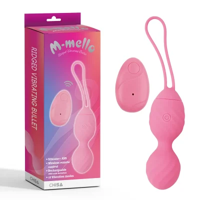 Ridged Vibrating Bullet-Pink4