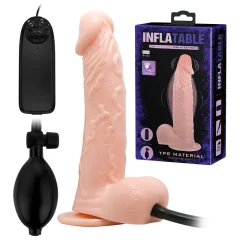 INFLATABLE VIBRATING DILDO