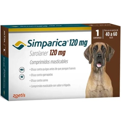 Simparica 120 Mg 40.1 - 60 Kg 1 Comprimidos