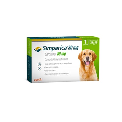 Simparica 80 Mg 20.1- 40 Kg 1 Comprimidos