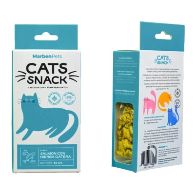 Cats Snack Galletas Salmón Y Hierba Gatera 80 G